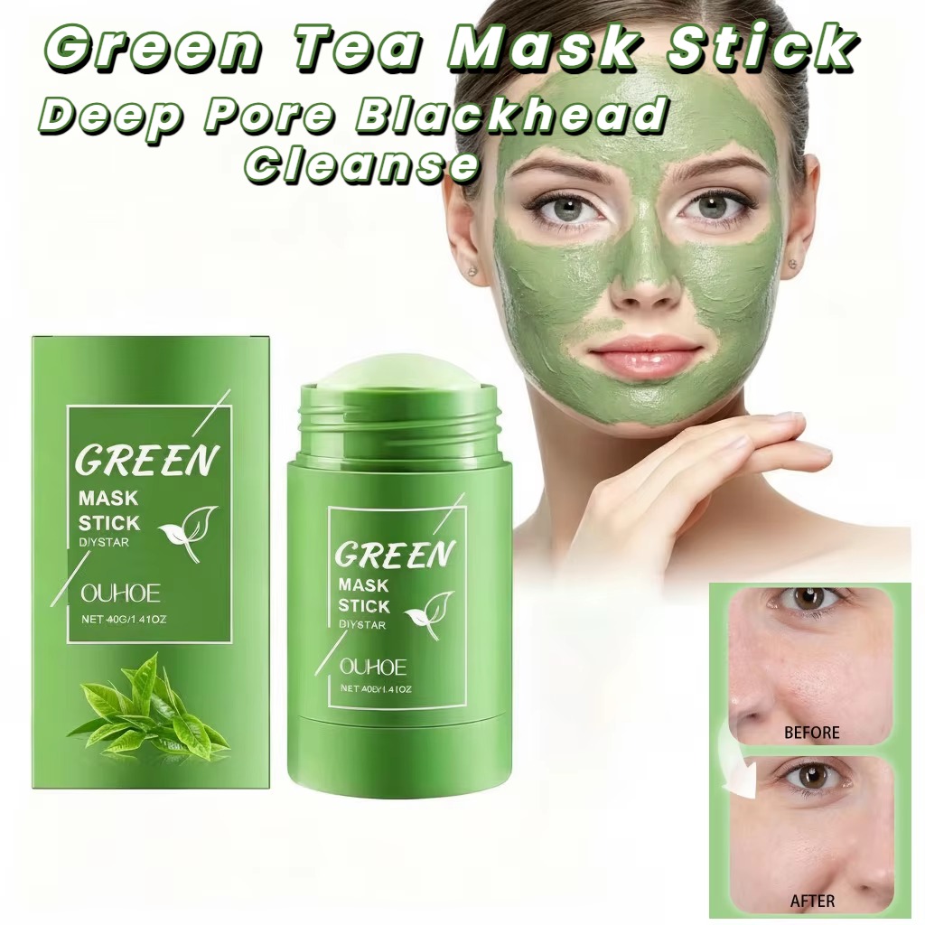 Green Tea Cleansing Clay Mask - 녹차 마스크 스틱 (얼굴용) 딥 포어
