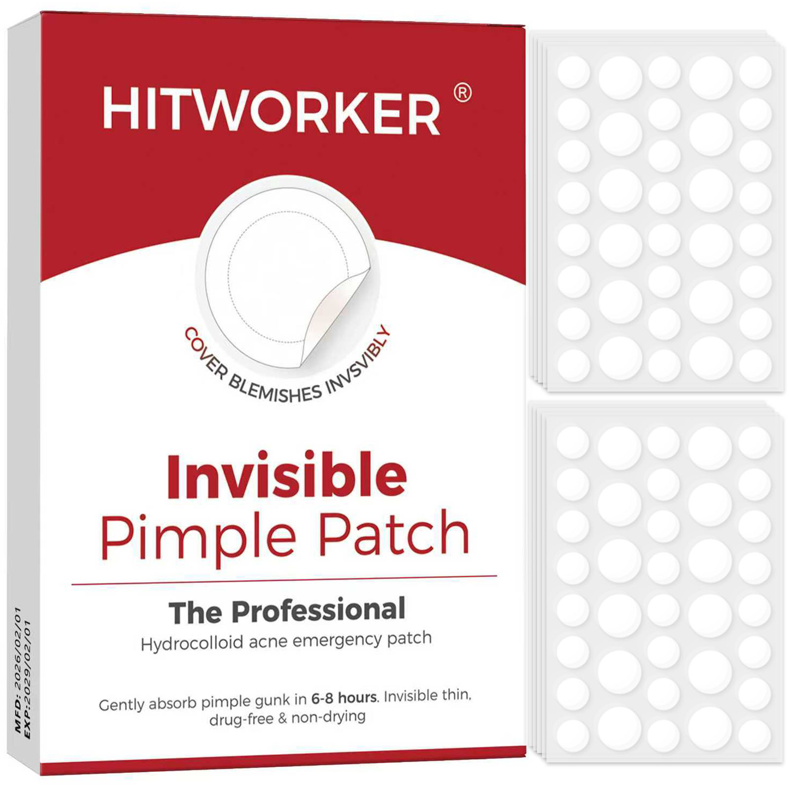 Hydrocolloid Pimple Patch - 36/360개입 하이드로콜로이드 여드름 패치 (알코올 프리,