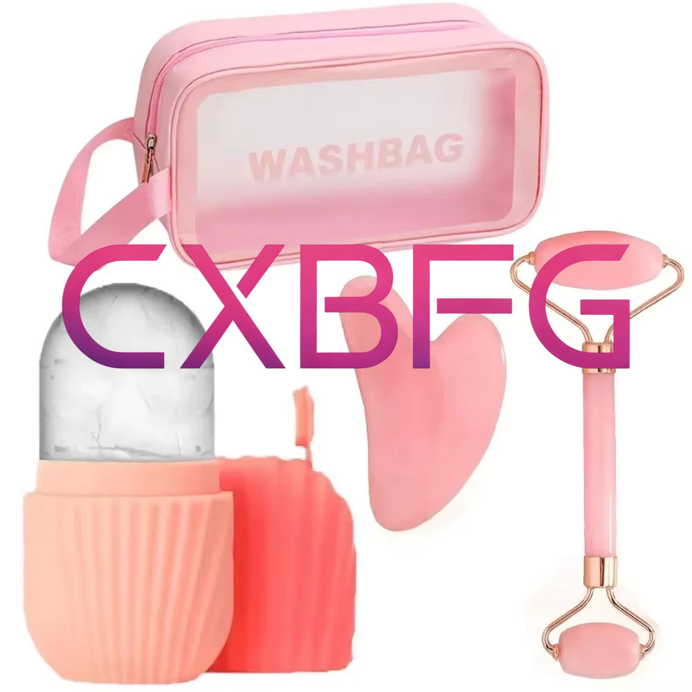 Face Ice Roller Puffiness - 4/1개입 얼굴 마사지 세트, 더블 헤드
