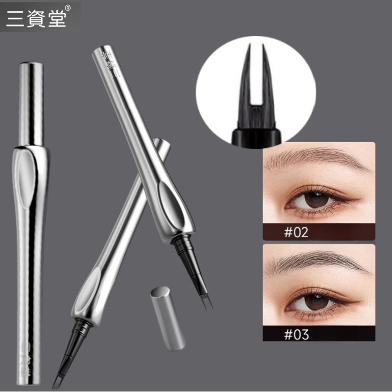 Waterproof Liquid Eyeliner Pen - SANZITANG 액체 눈썹 펜슬, 눈썹 디파이너,