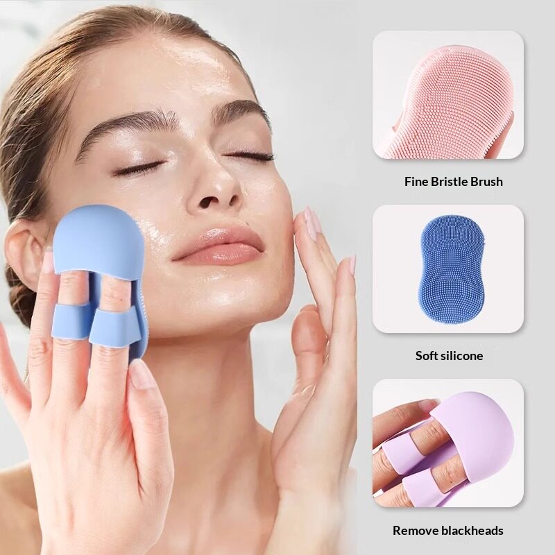 Silicone Face Scrubber Electric - 손가락 실리콘 세안 브러쉬 미니 페이스