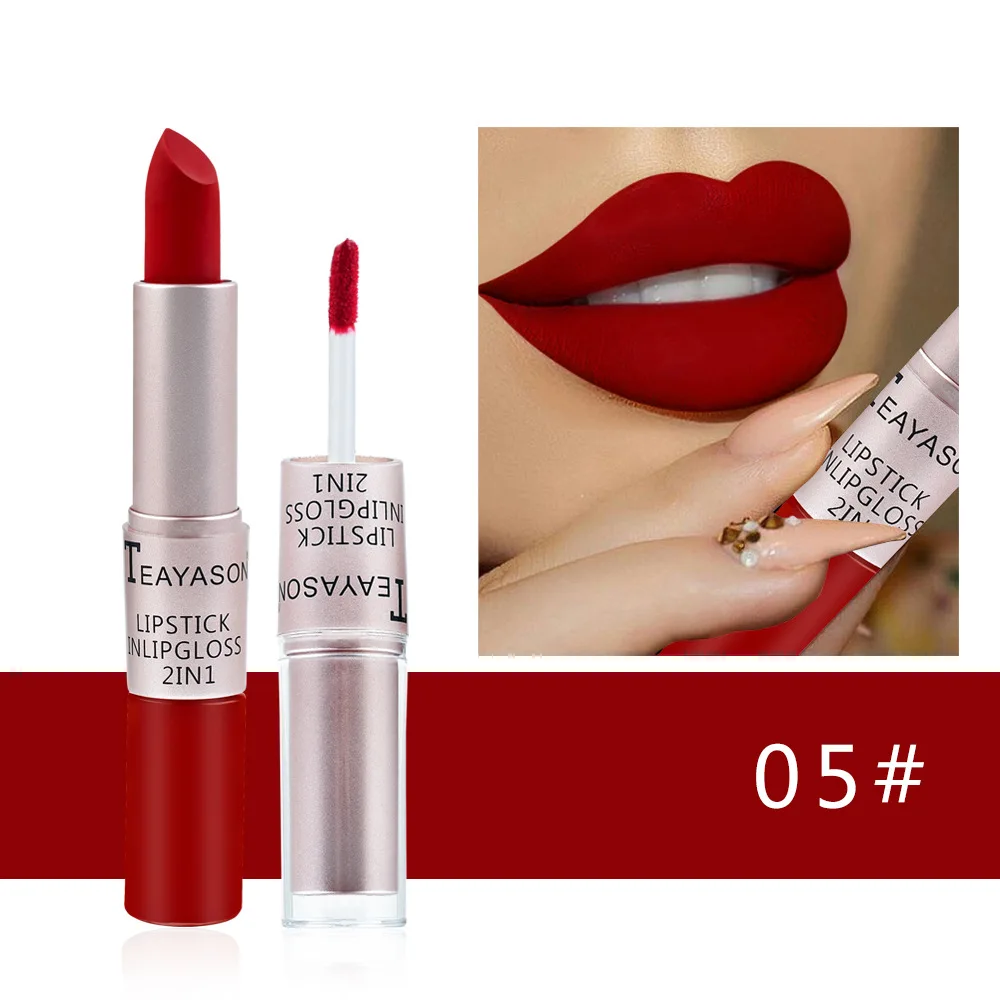 Matte Velvet Lip Tint Long Lasting - 1PC 핑크 립스틱 섹시한 립 글로스