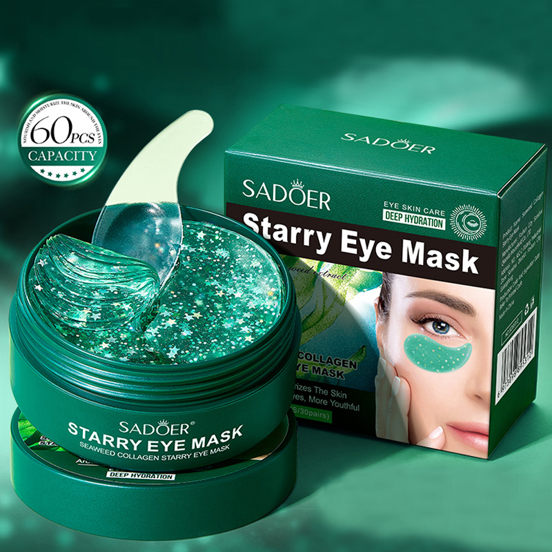 Collagen Under Eye Patches - 60개/박스 해초 콜라겐 아이 마스크, 해초