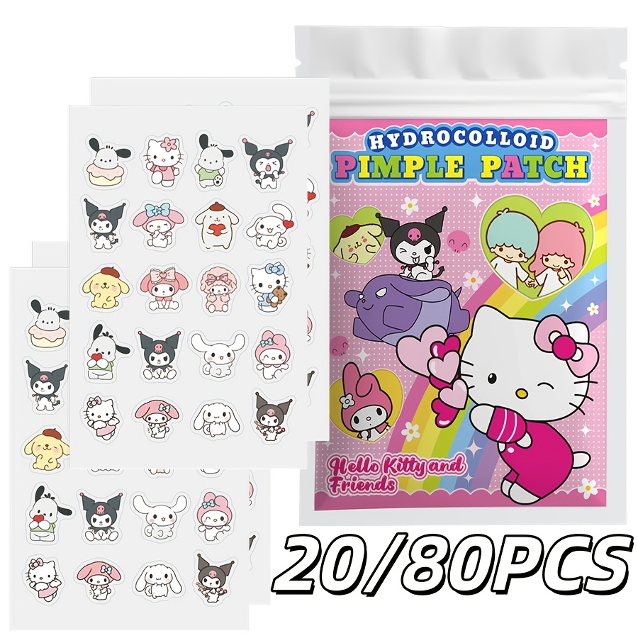 Hydrocolloid Pimple Patch - 20/80개입 산리오 헬로키티 만화 하이드로콜로이드 여드름