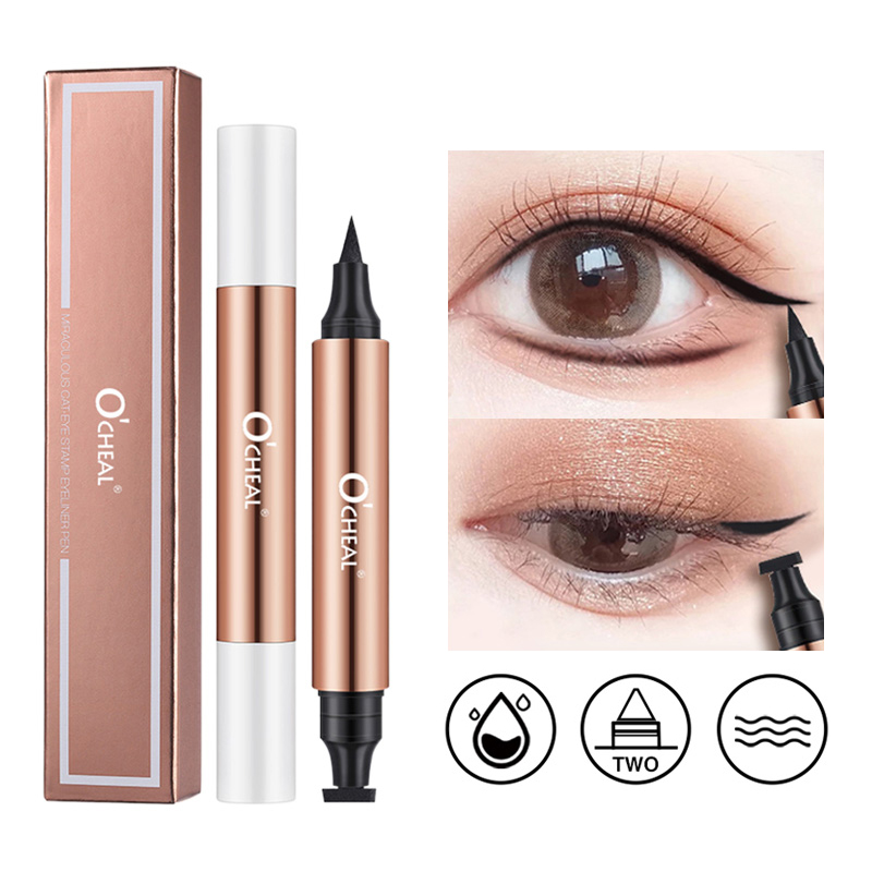 Waterproof Liquid Eyeliner Pen - O'CHEAL 아이 라이너 스탬프 블랙 액상