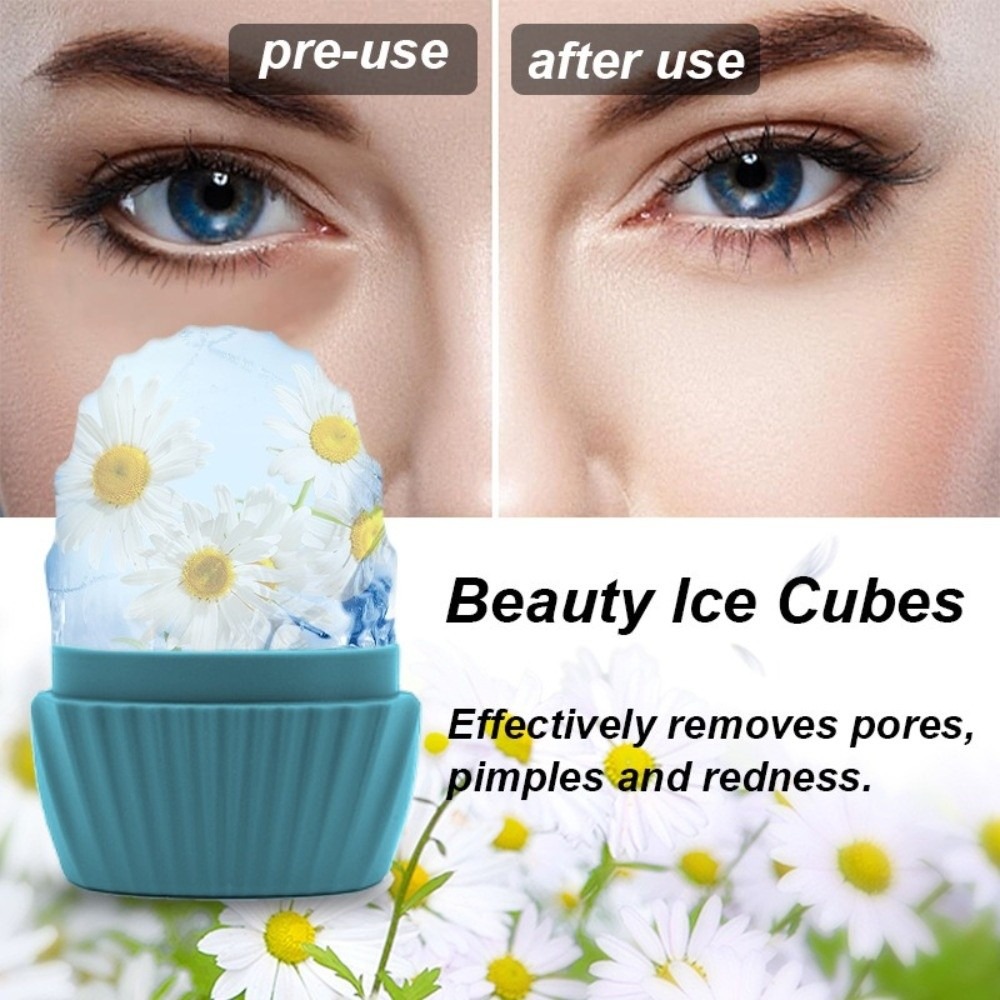 Face Ice Roller Puffiness - 실리콘 아이스 페이스 롤러 쿨링 모공