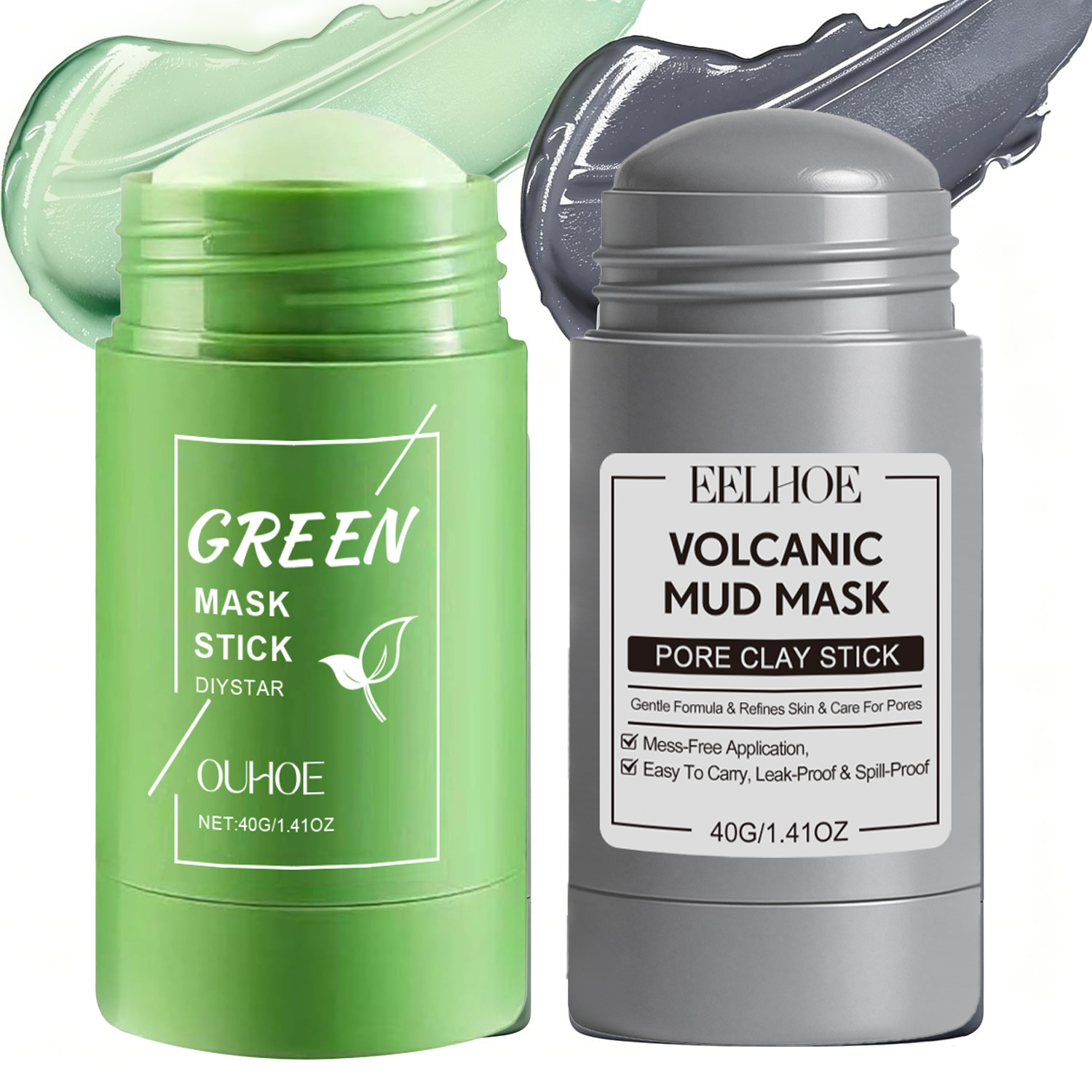 Green Tea Cleansing Clay Mask - 알래스카 화산 & 녹차 딥 포어