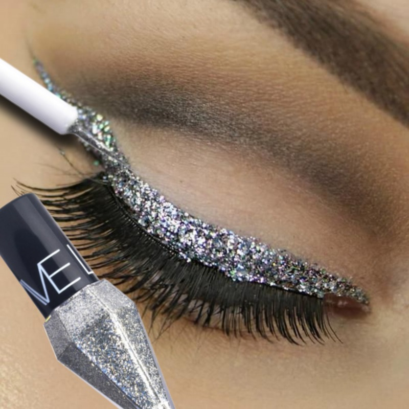 Waterproof Liquid Eyeliner Pen - 진주 빛 글리터 다이아몬드 리퀴드 아이