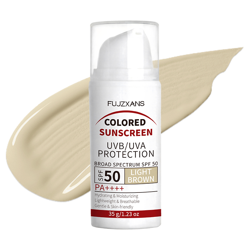 Spf 50 Waterproof Sunscreen - 라이트 브라운 틴티드 비비크림 SPF50-티타늄디옥사이드 자외선