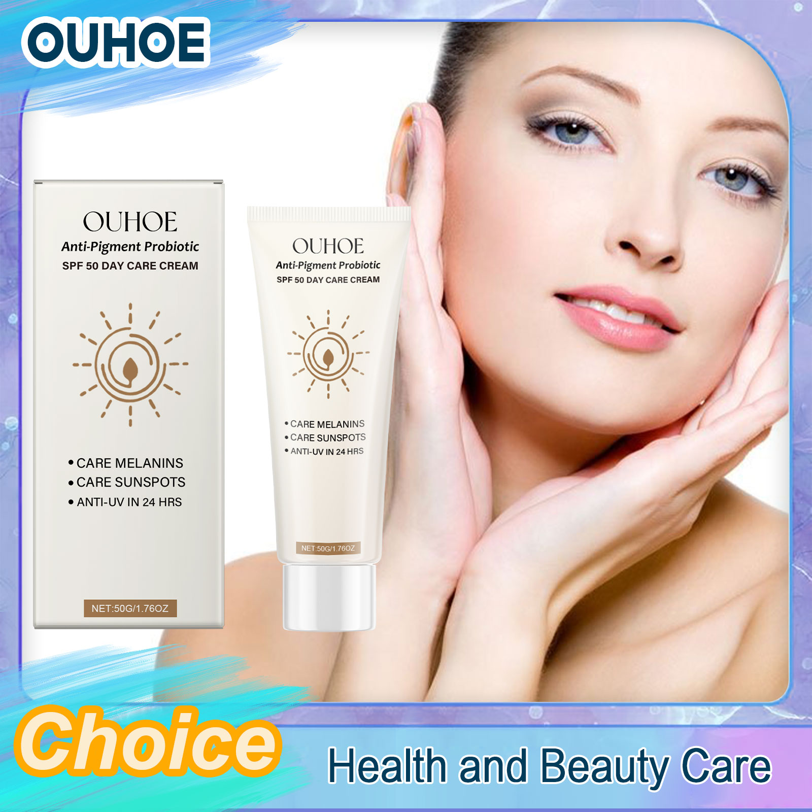 Spf 50 Waterproof Sunscreen - SPF50 선 스크린 방어 자외선 감소