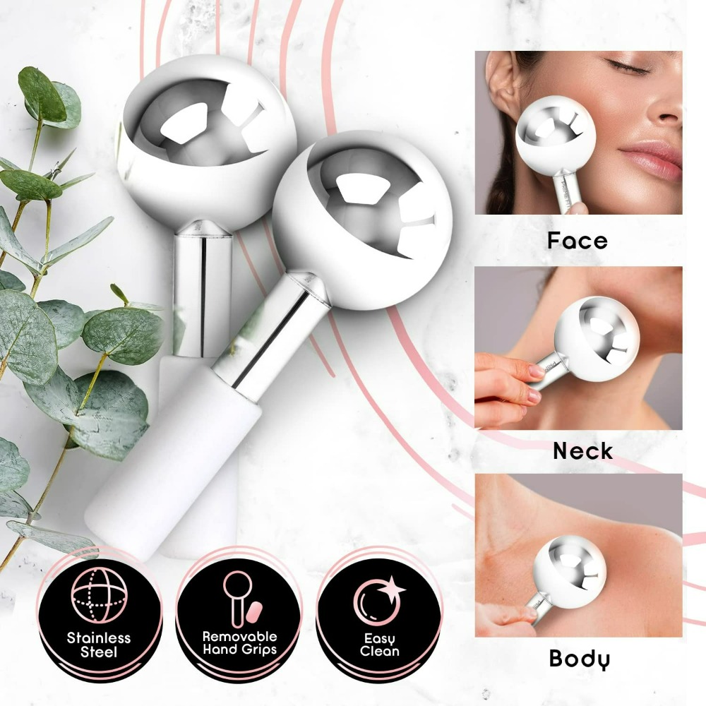 Face Ice Roller Puffiness - 크라이오 페이스 마사지기 아이스 글로브 깨지지