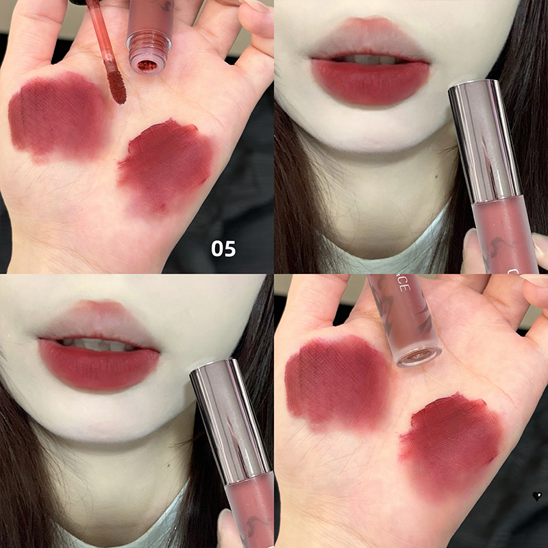 Matte Velvet Lip Tint Long Lasting - CACE 매트 벨벳 브라운 리퀴드 립스틱