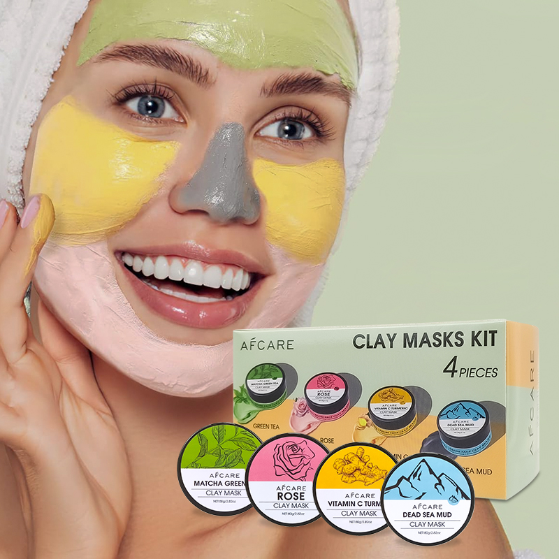 Green Tea Cleansing Clay Mask - 4종 페이스 마스크 세트 (강황 클레이,