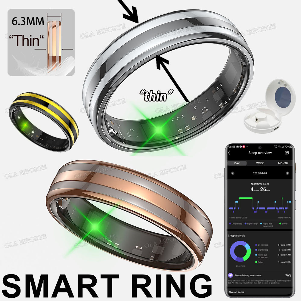 Health Monitors - 새로운 스마트 링 심박수 스트레스 체온