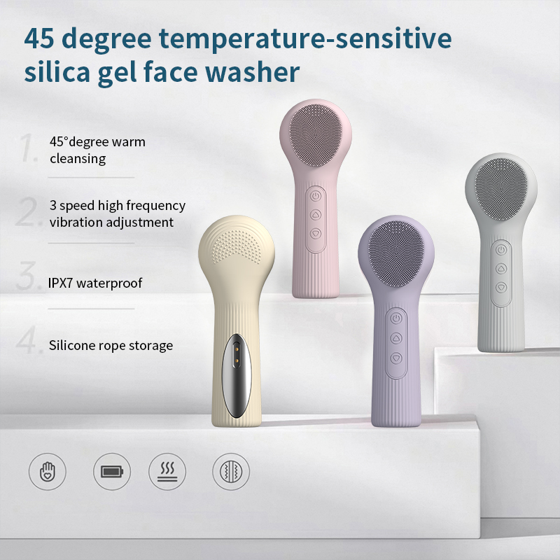 실리콘 클렌징 브러쉬, 충전식 방수 음파 진동 페이스  - Silicone Face Scrubber Electric 리뷰 및 가격