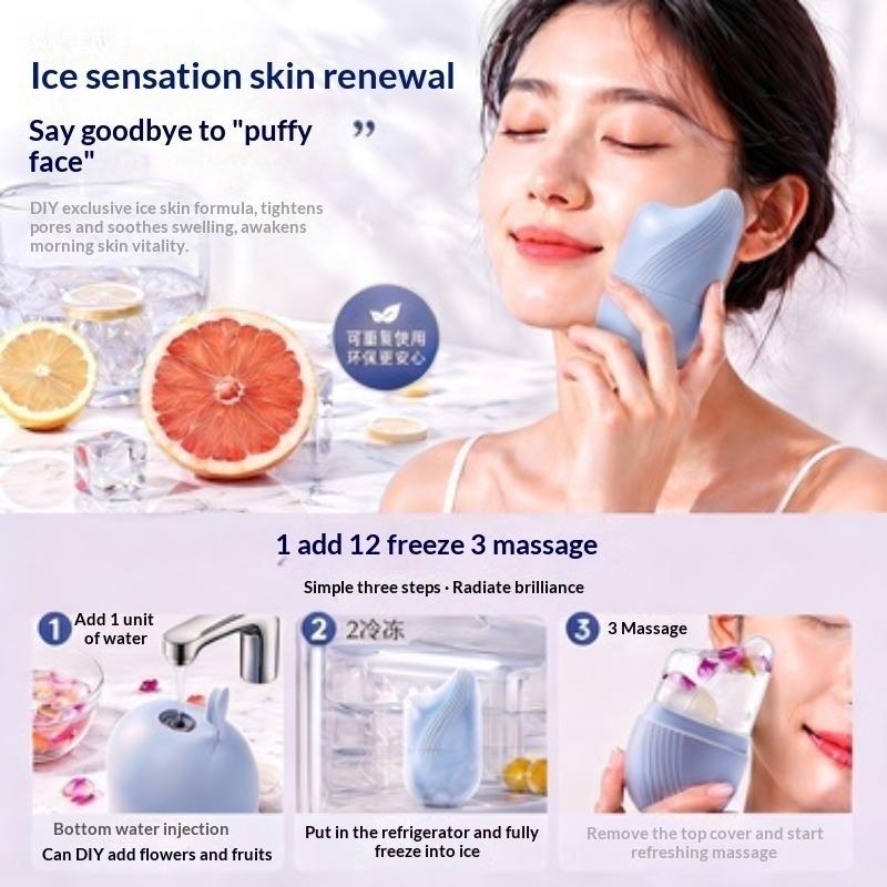 재사용 가능한 실리콘 얼음 페이스 롤러 몰드 얼굴 눈  - Face Ice Roller Puffiness 리뷰 및 가격