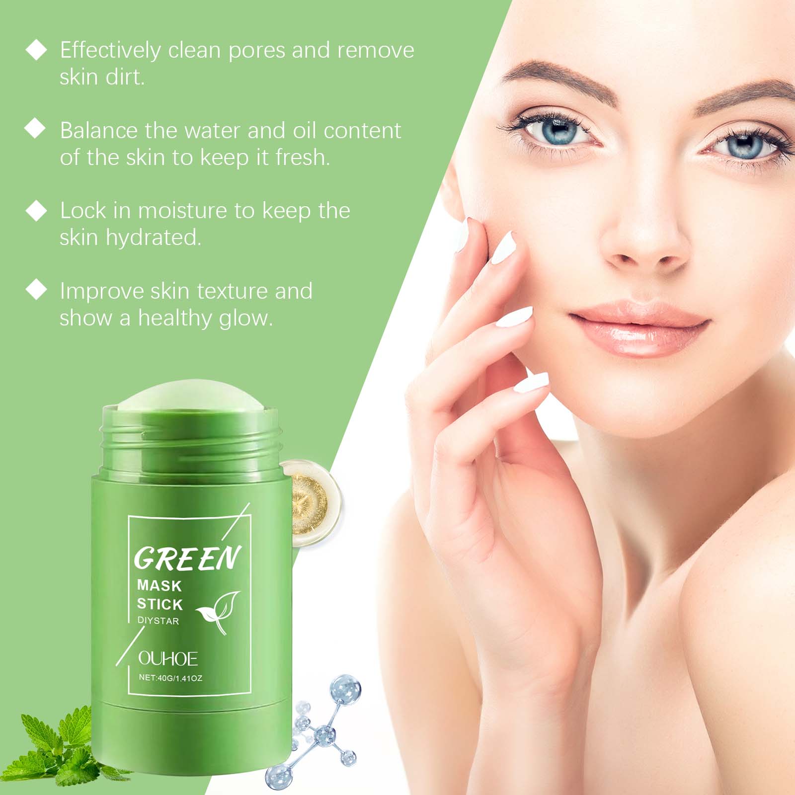녹차 마스크 스틱 (얼굴용) 딥 포어 클렌징 블랙헤드  - Green Tea Cleansing Clay Mask 리뷰 및 가격