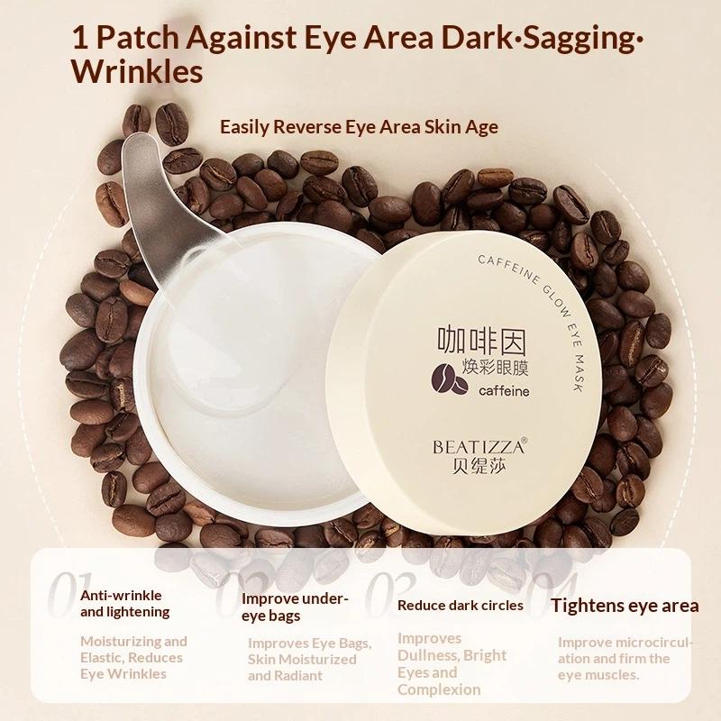 카페인 아이 마스크 주름 개선, 붓기 완화, 깊은 보습 - Collagen Under Eye Patches 리뷰 및 가격
