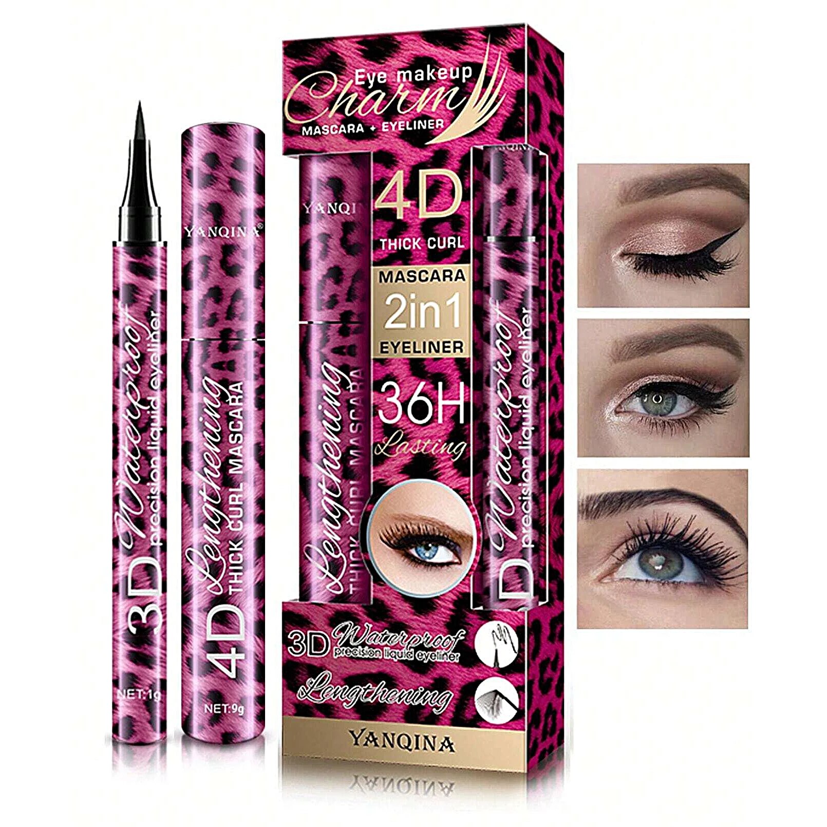 YANQINA 리퀴드 아이라이너 펜슬, 4D 방수 마스 - Waterproof Liquid Eyeliner Pen 리뷰 및 가격
