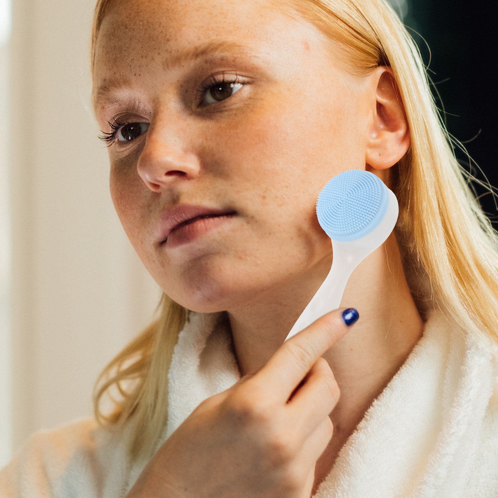 2Pcs 페이셜 브러쉬 실리콘 페이스 클리닝 브러쉬 여 - Silicone Face Scrubber Electric 리뷰 및 가격