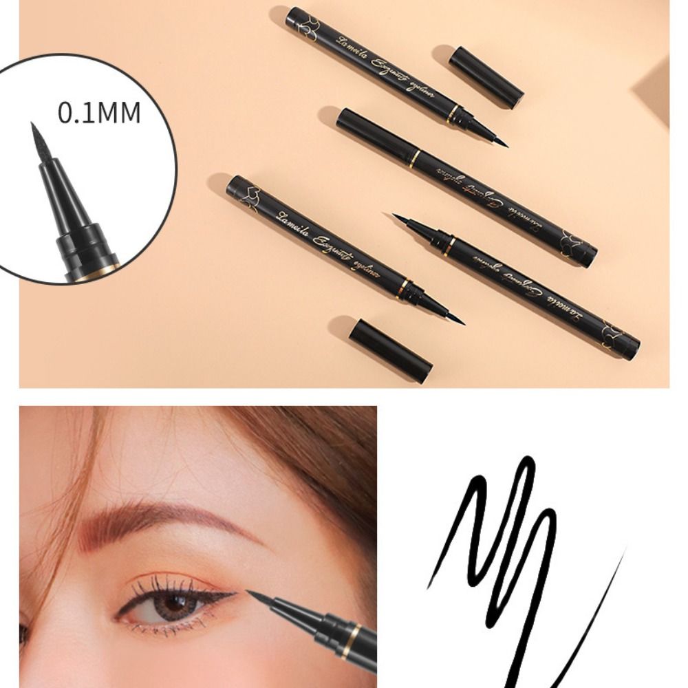 새로운 오래 지속되는 방수 블랙 아이라이너 빠른 건조  - Waterproof Liquid Eyeliner Pen 리뷰 및 가격