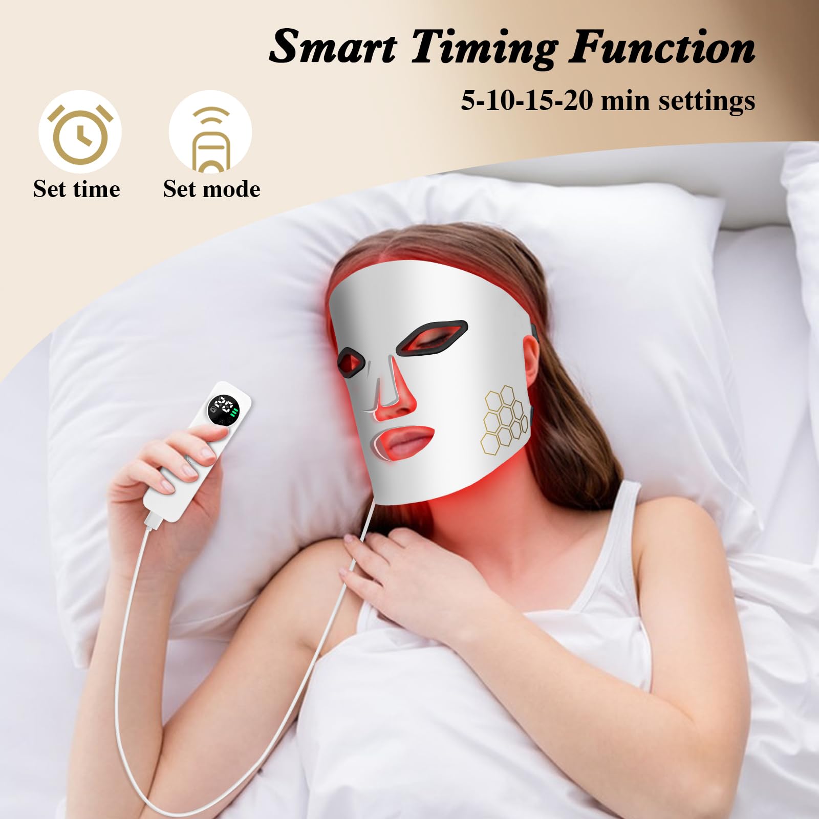 헬로 페이스 LED 마스크 라이트 테라피 레드, 블루  - Led Light Therapy Face Mask 리뷰 및 가격