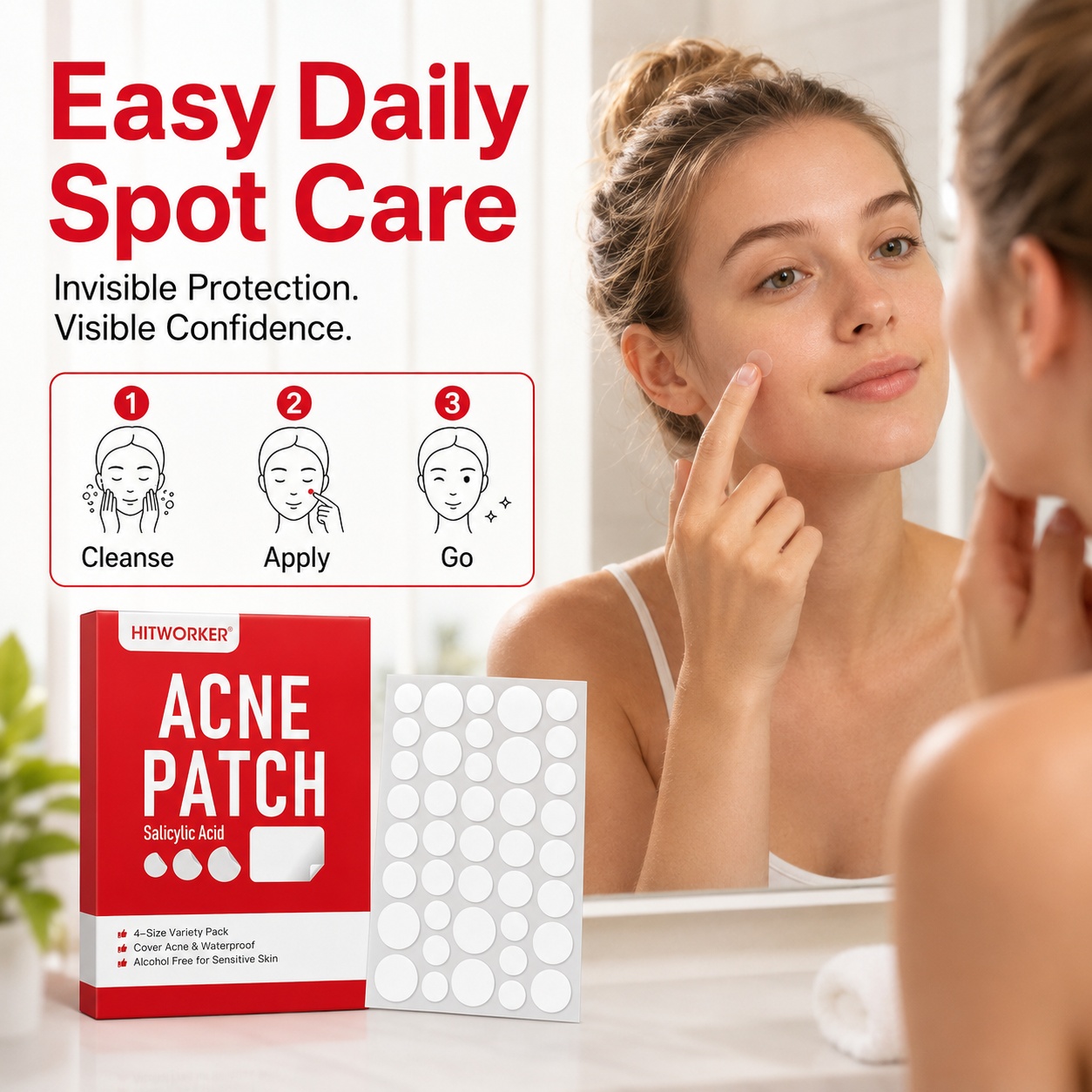 하이드로콜로이드 여드름 패치, 510개, 4가지 사이즈 - Hydrocolloid Pimple Patch 리뷰 및 가격