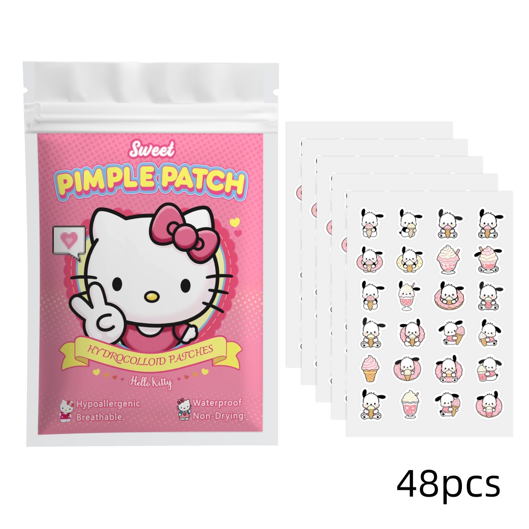 48/120PCS 헬로 키티 여드름 패치, 얼굴 여드름 - Hydrocolloid Pimple Patch 리뷰 및 가격