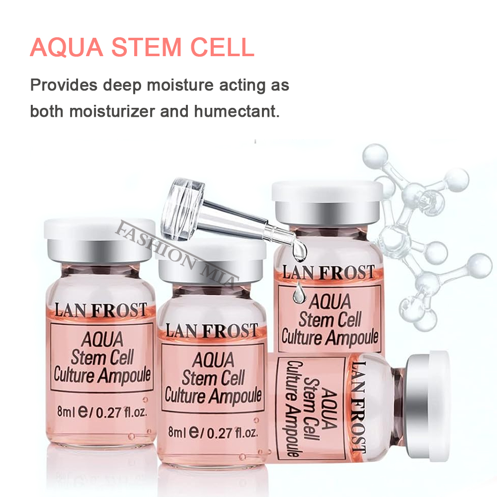 한국 8ml 아쿠아 줄기세포 배양 앰플 세럼 키트 페이 - Hyaluronic Acid Facial Serum 리뷰 및 가격