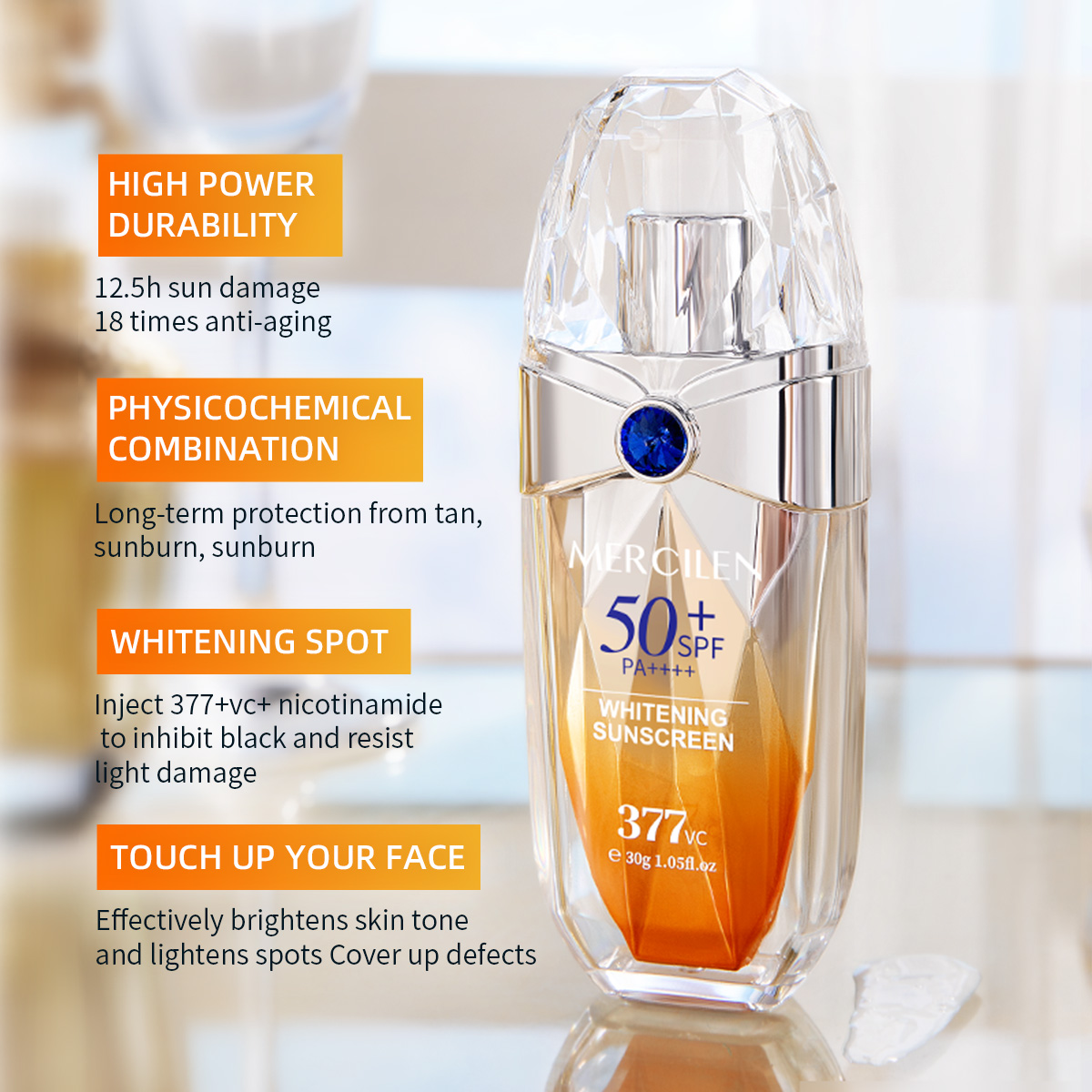 메르실렌 선스크린 30g, Spf50+/Pa+++ 높은 - Spf 50 Waterproof Sunscreen 리뷰 및 가격