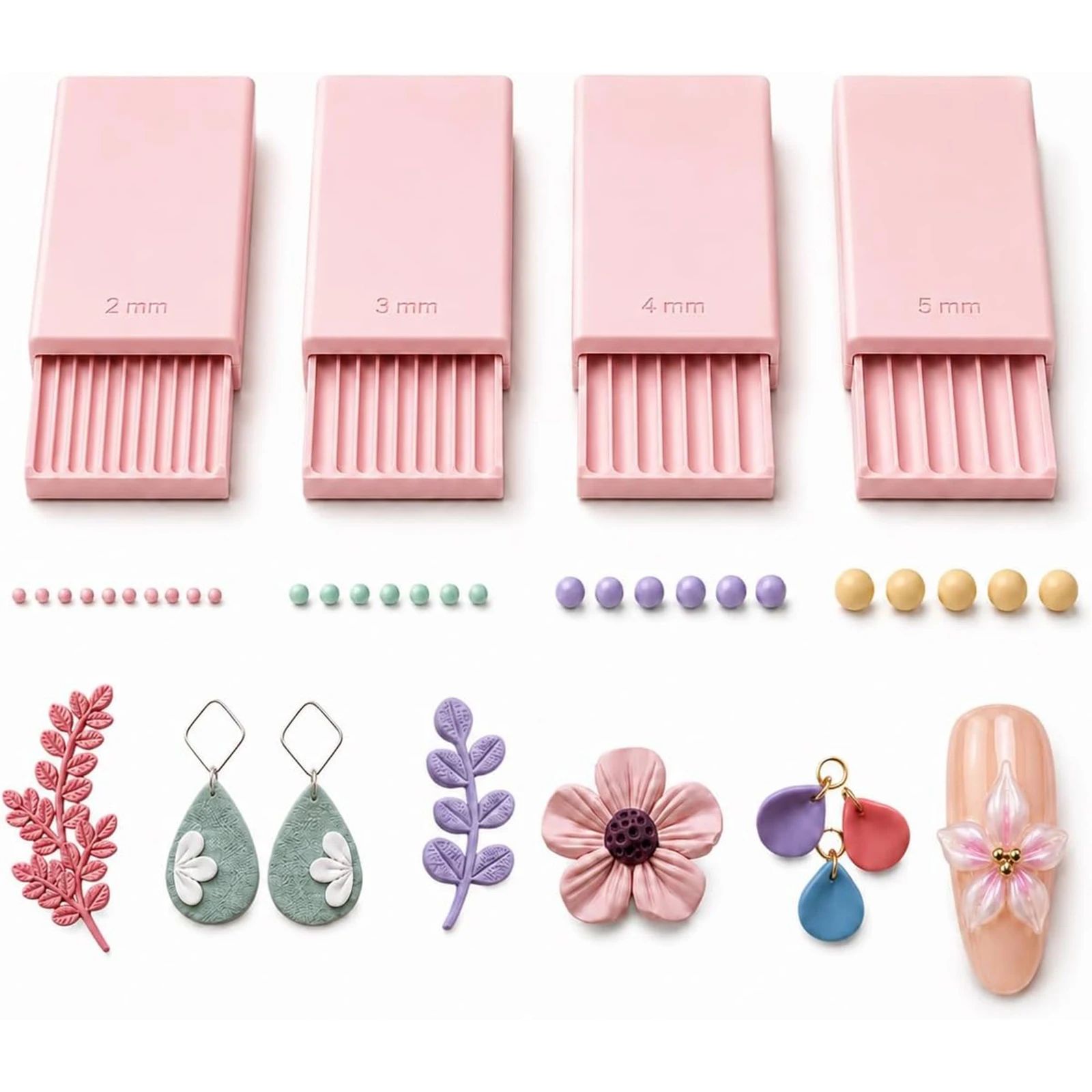 4개입 3D 프린트 클레이 젤 볼 메이커 도구, 3D  - Nail Art 리뷰 및 가격