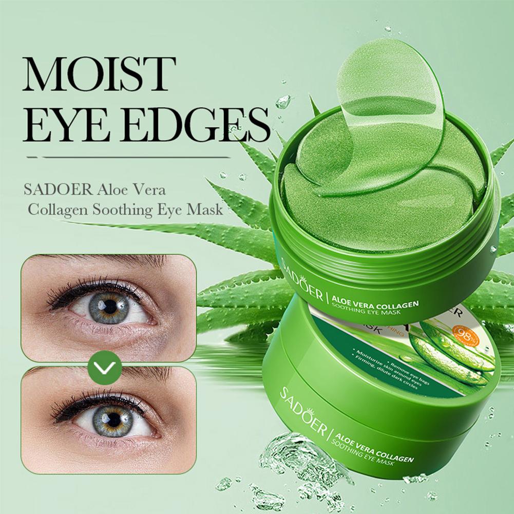 60개 알로에 베라 콜라겐 언더 아이 젤 패치 마스크, - Collagen Under Eye Patches 리뷰 및 가격