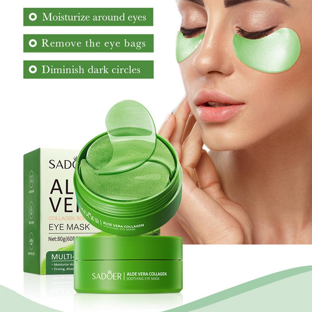 60개 알로에 베라 콜라겐 언더 아이 젤 패치 마스크, - Collagen Under Eye Patches 리뷰 및 가격