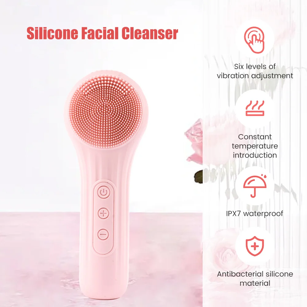 소닉 실리콘 페이셜 브러쉬 클리너 진동 롤러 마사지 모 - Silicone Face Scrubber Electric 리뷰 및 가격