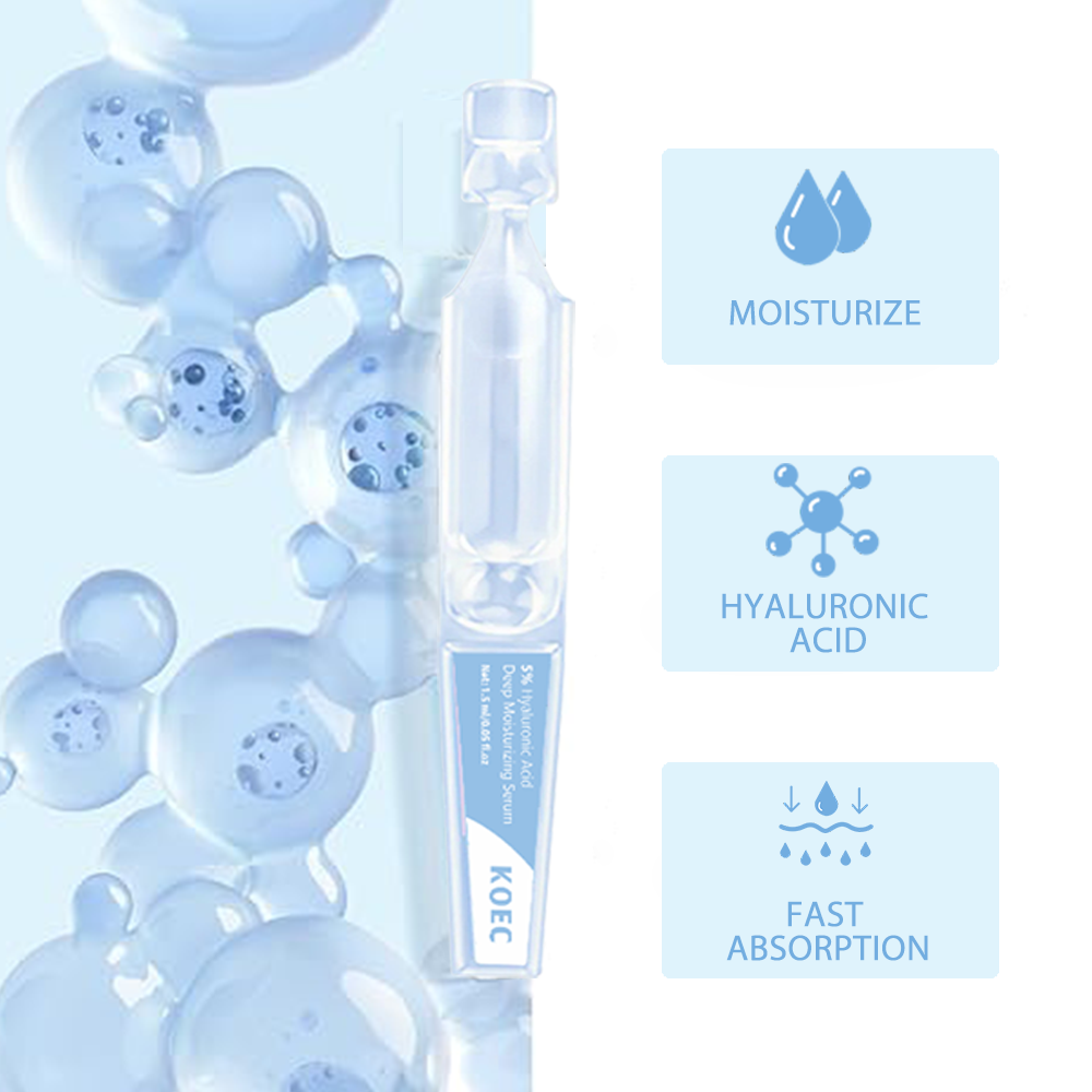 30PCs KOEC 5% 히알루론산 딥 모이스춰라이징  - Hyaluronic Acid Facial Serum 리뷰 및 가격