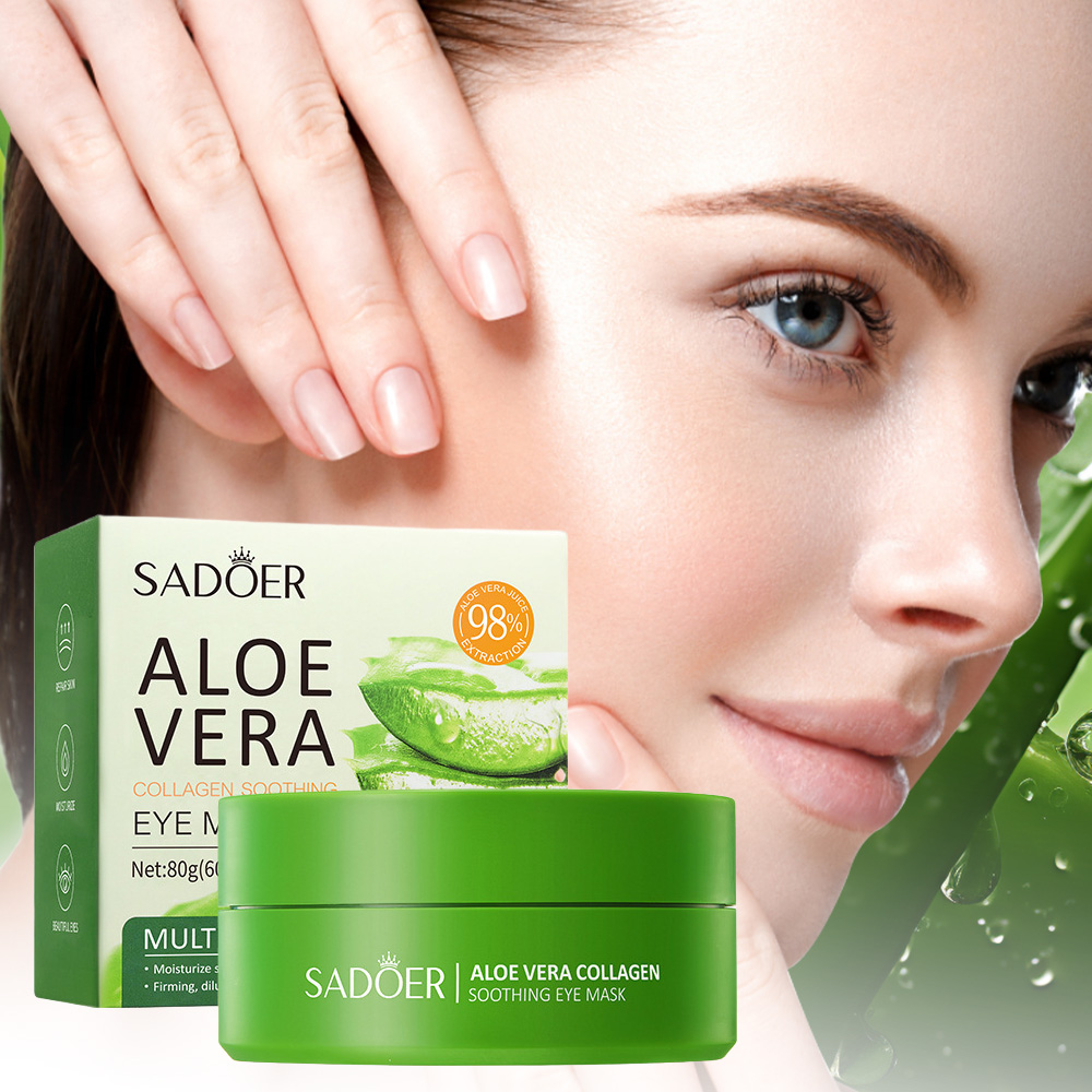 사도어 알로에 베라 콜라겐 수딩 아이 마스크 60매,  - Collagen Under Eye Patches 리뷰 및 가격