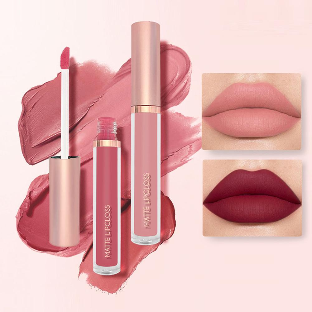 3 개/대 누드 립 글로스 매트 벨벳 립스틱 방수성 오 - Matte Velvet Lip Tint Long Lasting 리뷰 및 가격