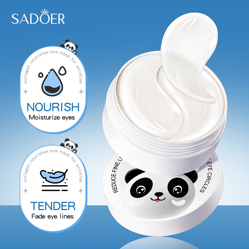 60pcs SADOER 크리스탈 콜라겐 아이 마스크 안 - Collagen Under Eye Patches 리뷰 및 가격
