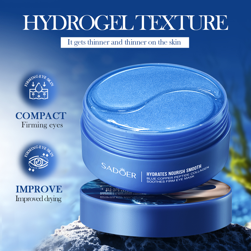 60pcs SADOER 카페인 크리스탈 콜라겐 아이 마 - Collagen Under Eye Patches 리뷰 및 가격