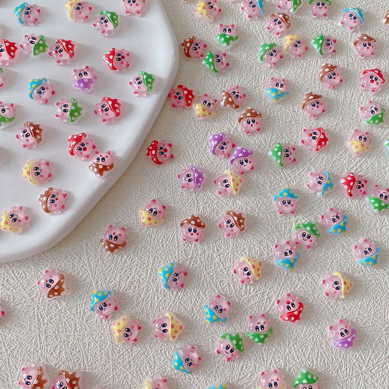 2/10/20pcs 커비 네일 참 3D 수지 귀여운 만 - Nail Art 리뷰 및 가격