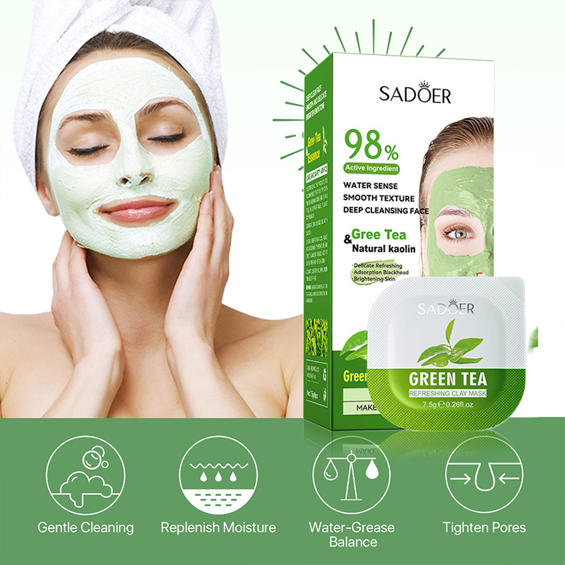 녹차 청소 진흙 마스크 얼굴 마스크, 오일 컨트롤 보습 - Green Tea Cleansing Clay Mask 리뷰 및 가격