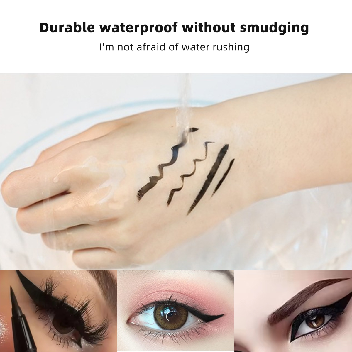 1/5pcs 액체 방수 아이 라이너 펜 블랙 펜 실크  - Waterproof Liquid Eyeliner Pen 리뷰 및 가격