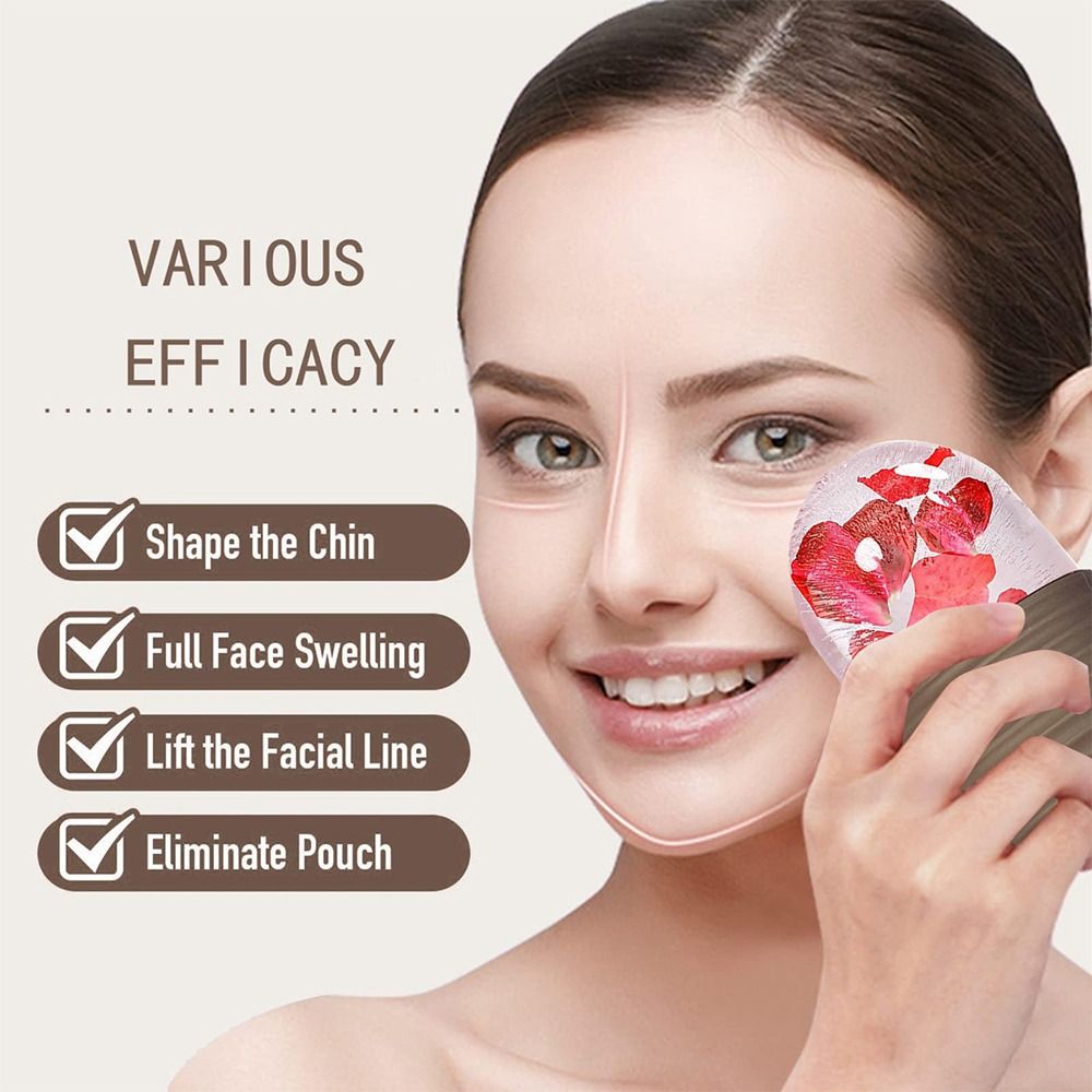 1pc 새로운 실리콘 아이스 롤러 페이스 리프팅 수축  - Face Ice Roller Puffiness 리뷰 및 가격