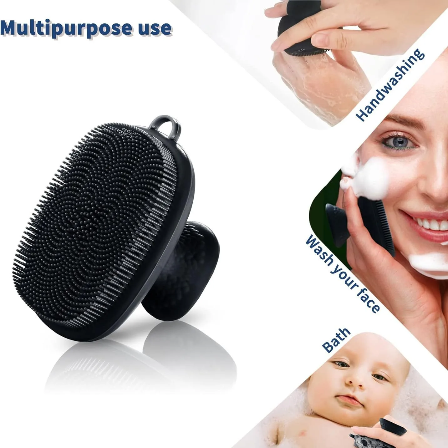 남녀 공용 실리콘 페이스 스크러버 얼굴 클렌징 브러시  - Silicone Face Scrubber Electric 리뷰 및 가격
