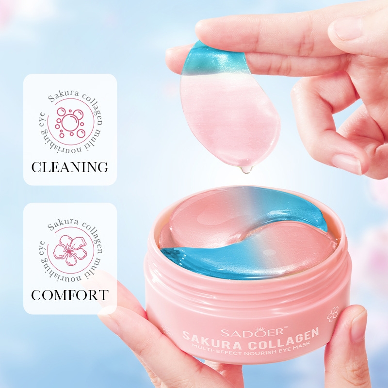 60개입 사쿠라 콜라겐 멀티 이펙트 영양 아이 마스크, - Collagen Under Eye Patches 리뷰 및 가격