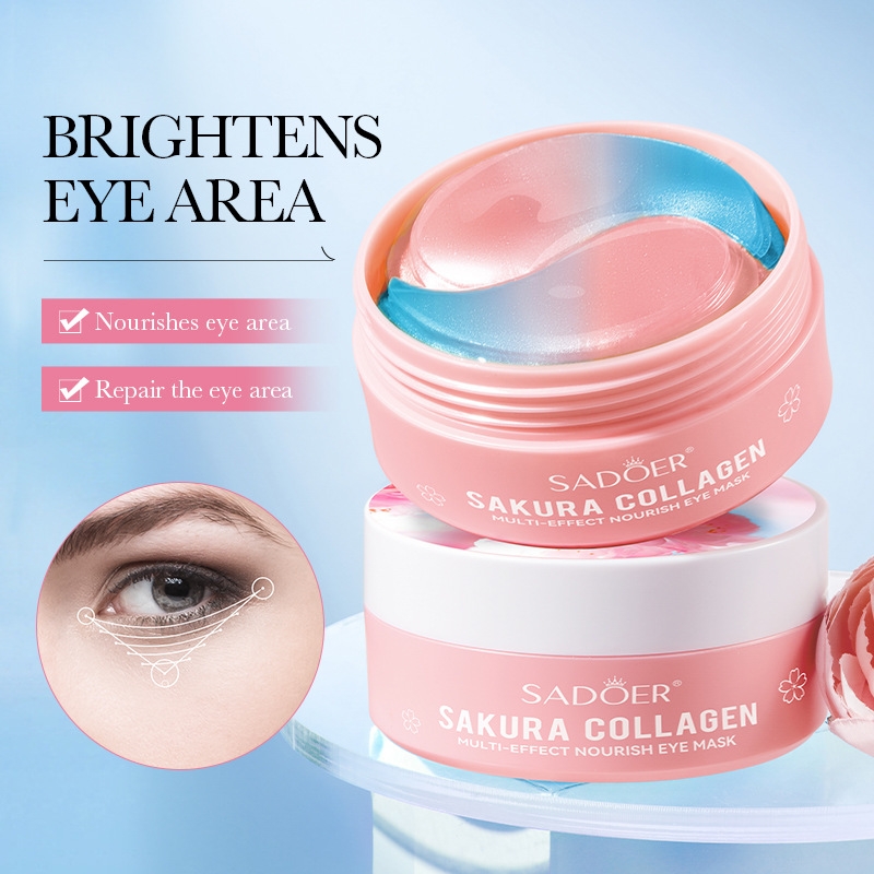 60개입 사쿠라 콜라겐 멀티 이펙트 영양 아이 마스크, - Collagen Under Eye Patches 리뷰 및 가격