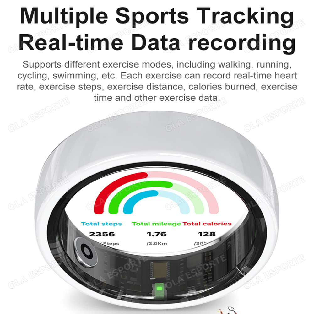 세라믹 스마트 링 충전 케이스 포함 심박수 혈중 산소  - Health Monitors 리뷰 및 가격