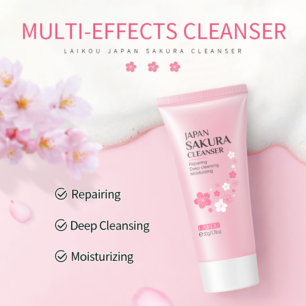 LAIKOU 사쿠라 페이셜 스킨 케어 세트, 보습 영양 - Hyaluronic Acid Facial Serum 리뷰 및 가격