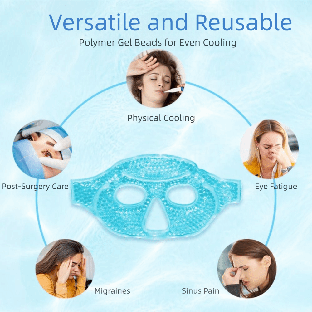 새로운 젤 비즈 압축 아이스 젤 아이 페이스 마스크 재 - Skincare 리뷰 및 가격