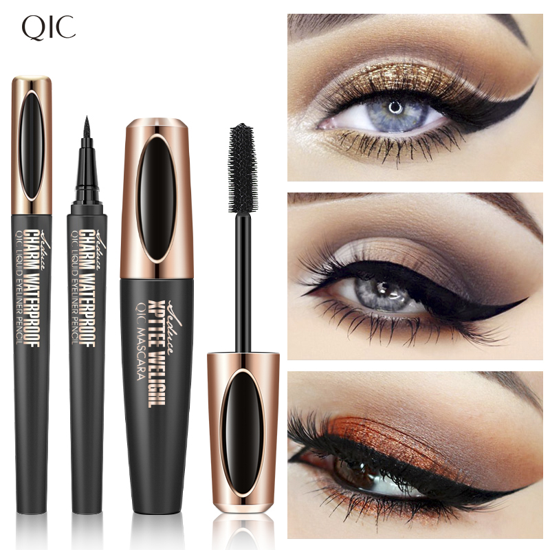 리퀴드 아이 라이너 펜슬 4D 방수 마스카라 세트 화장 - Waterproof Liquid Eyeliner Pen 리뷰 및 가격